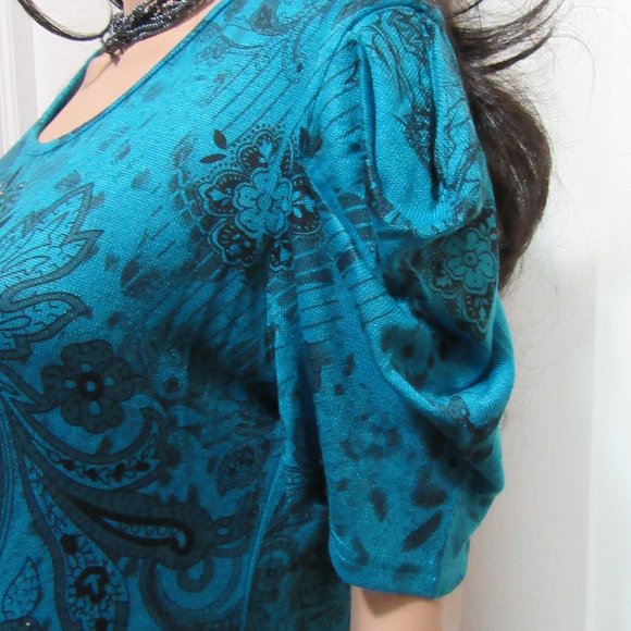 NEW  Blue Bling dress says small appears larger Check - Picture 7 of 16